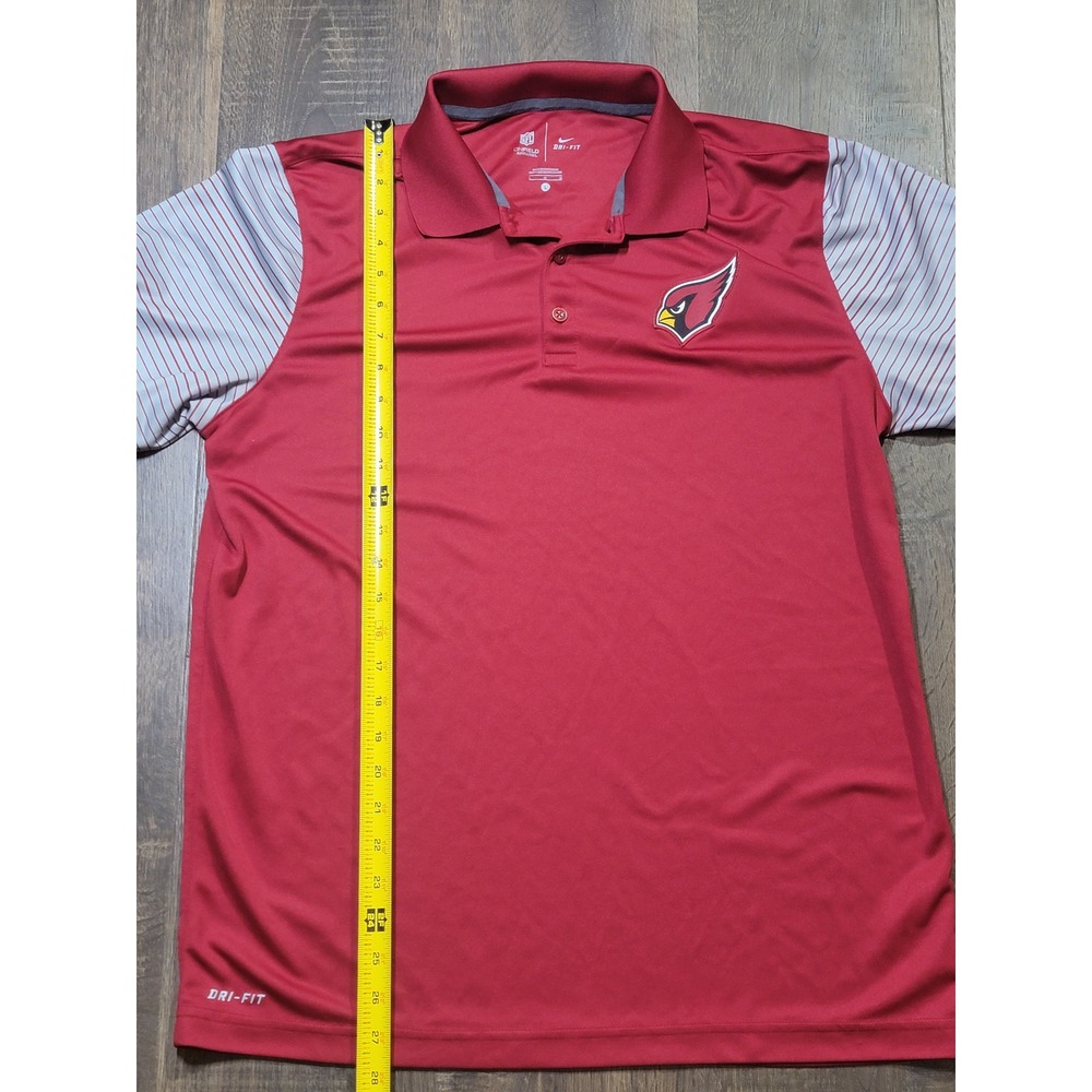 Nike Arizona Cardinals‎ NFL Dri-FIT Polo Shirt Mens Large Golf Team Apparel